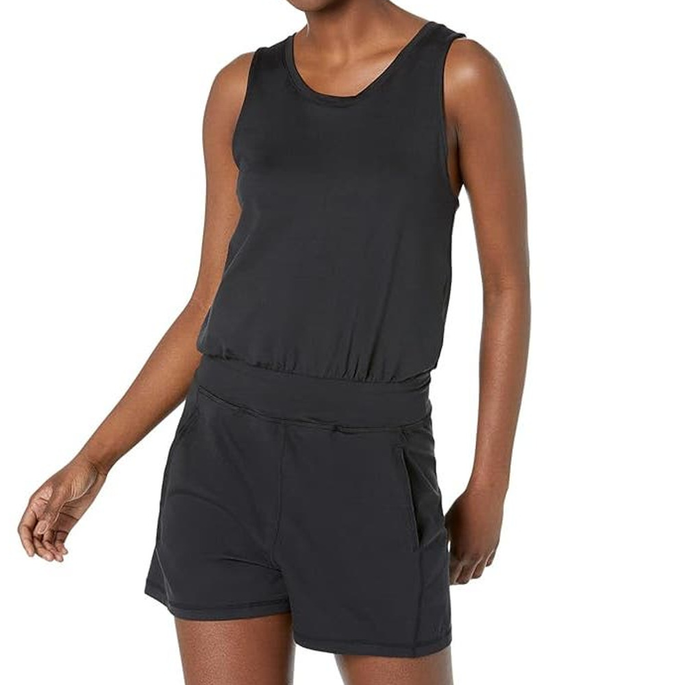 Sweaty Betty NWT Gary Sleeveless Romper Black Size L (US 12) Pockets Wicking